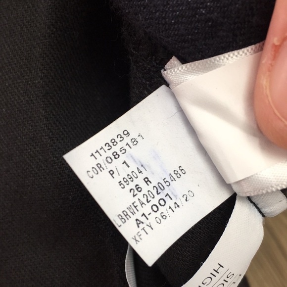 Lane Bryant High‎ RIse Girlfriend Straight Jeans Womens 26 Black Cotton Denim - Picture 11 of 11